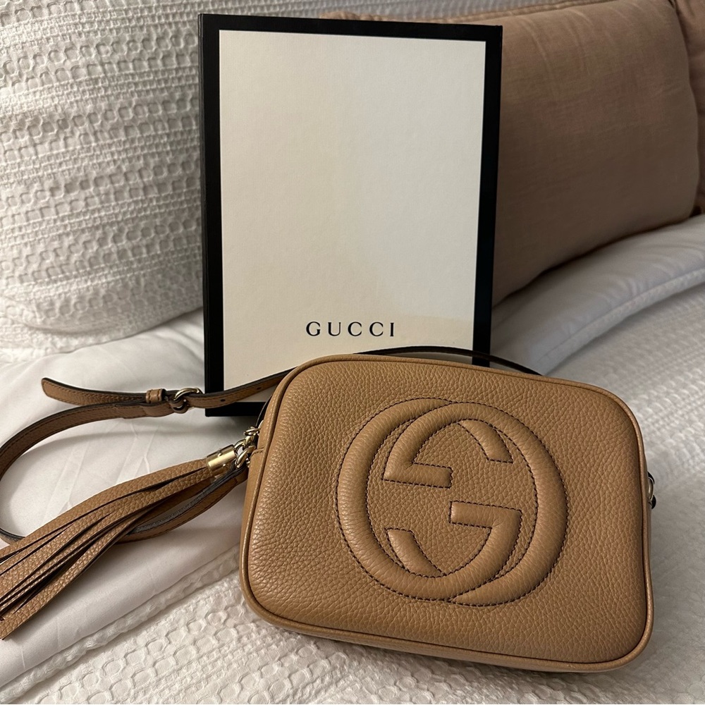 Gucci rose beige disco bag!